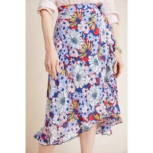 Anthropologie Maeve Sybil Wrap Skirt, Size XS
